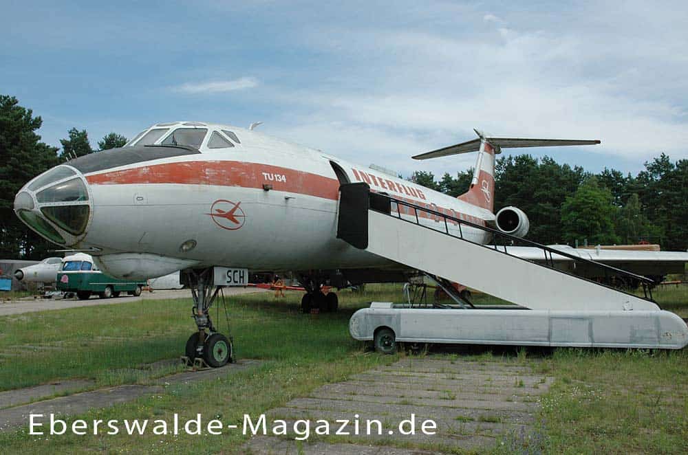 Luftfahrtmuseum in der Nähe von Eberswalde - Alte Interflug Maschine Luftfahrtmuseum in der Nähe von Eberswalde - Alte Interflug Maschine