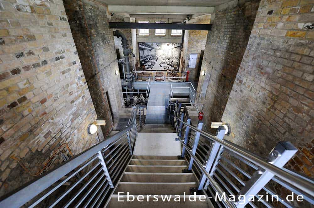 Blick ins Innere des Wasserturms mit dem Museum Blick ins Innere des Wasserturms mit dem Museum