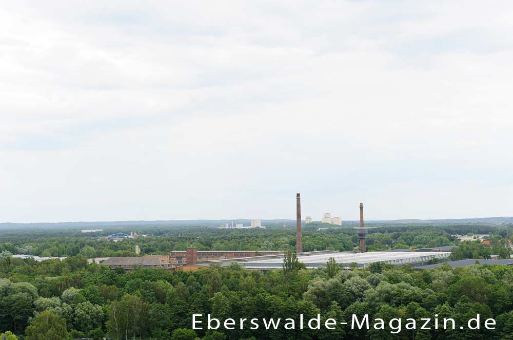 Blick von oben des Finower Wasserturms Blick von oben des Finower Wasserturms