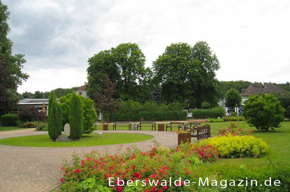Grünanlage in Altenhof vor dem Schiffsanleger